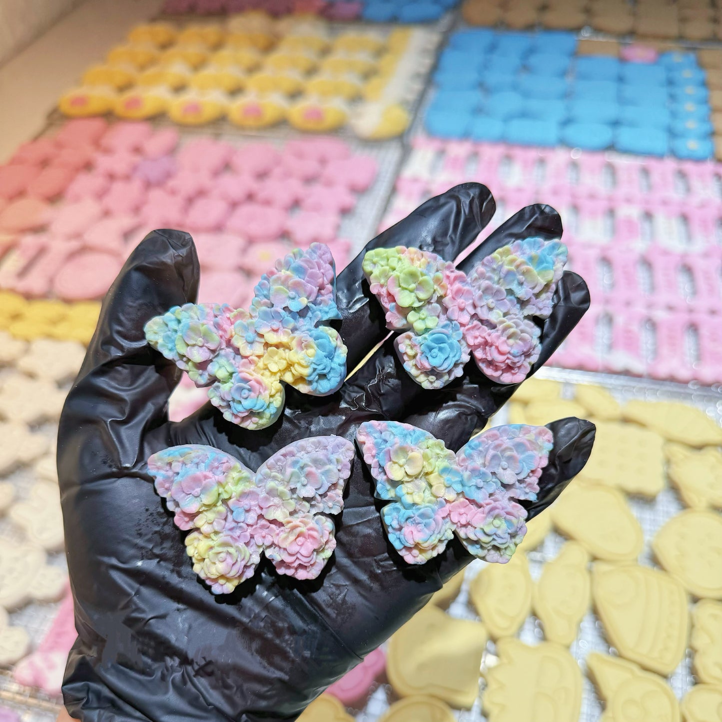 Colorful butterfly cookies 五彩小蝴蝶饼干🦋