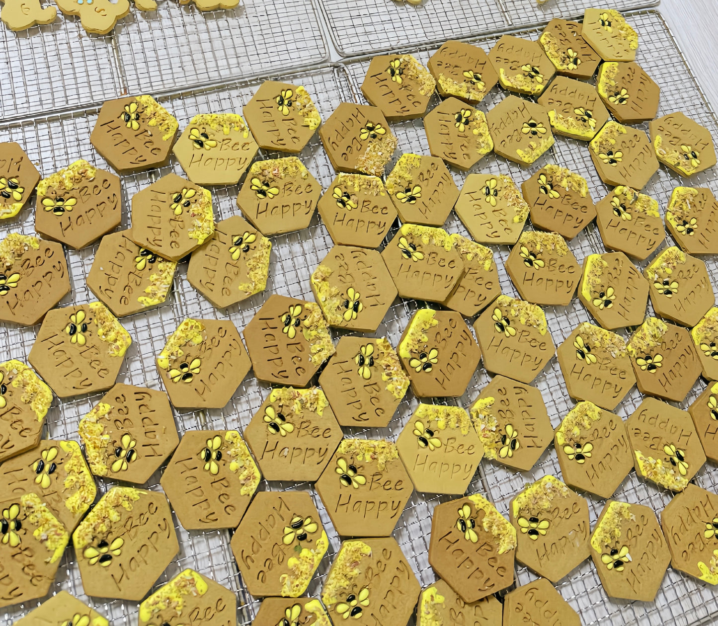Bee Happy Peanut Butter Cookies 🐝 Bee happy花生酱淋面饼干