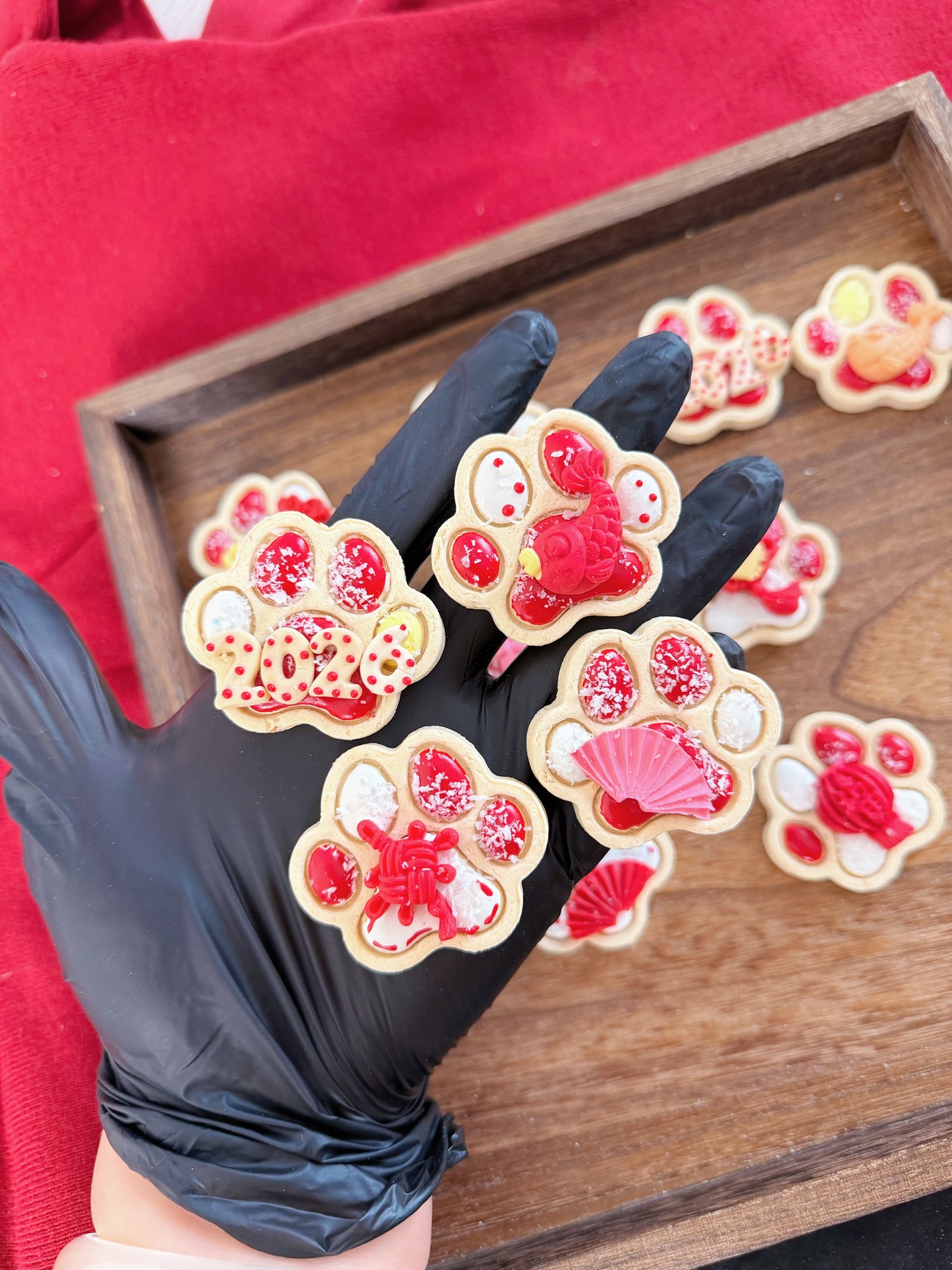 🐎 New Year dog paw cookies 新年狗爪爪