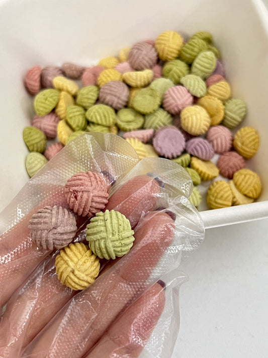 Mini yarn ball cookies 迷你毛线球 🍪