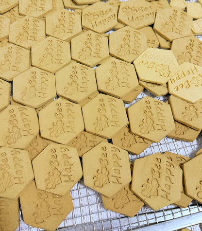 Bee Happy Peanut Butter Cookies 🐝 Bee happy花生酱淋面饼干